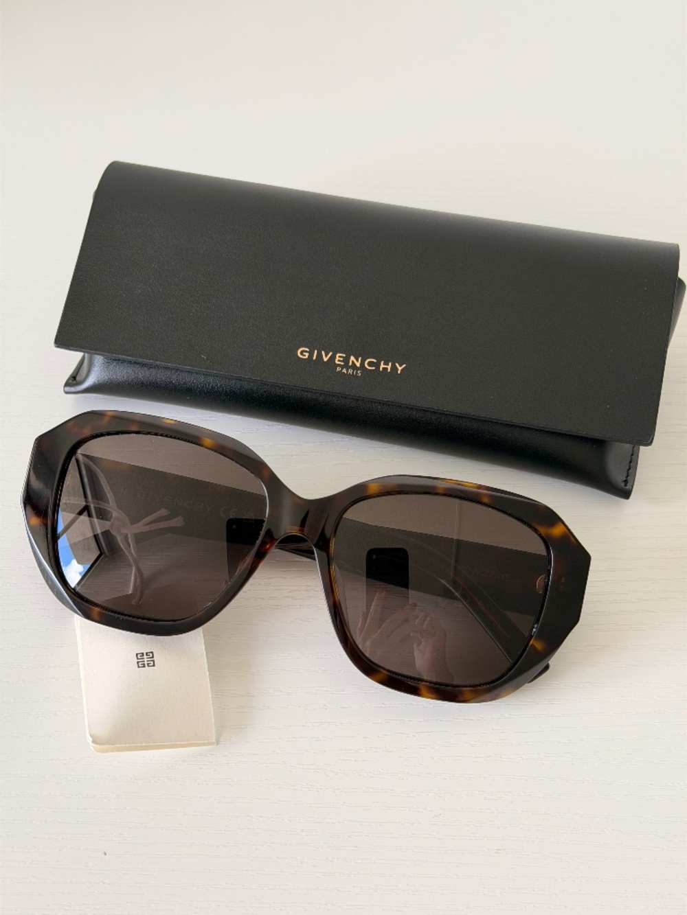 New GIVENCHY Sunglasses GV400751 52E Dark Havana Frame Authentic